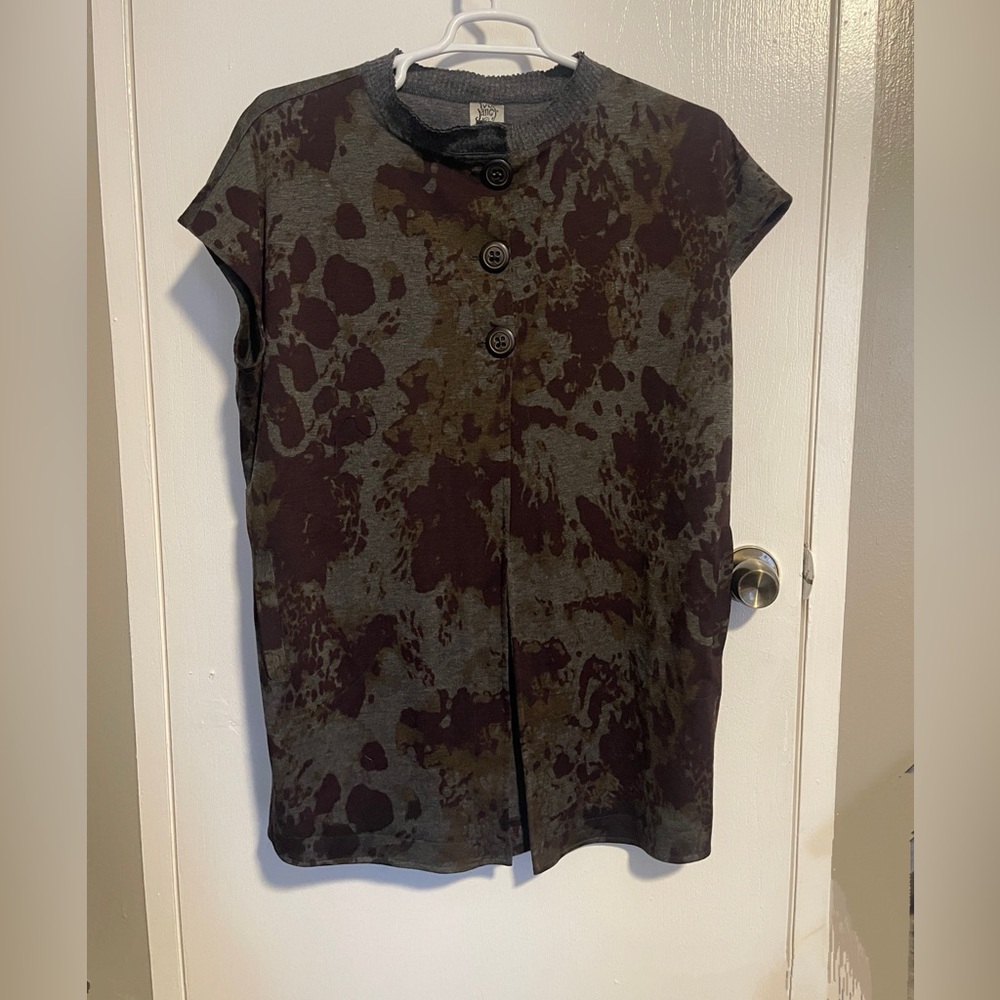 Womens Ivy Jane Sleeveless 3 Button Cardigan Size Medium